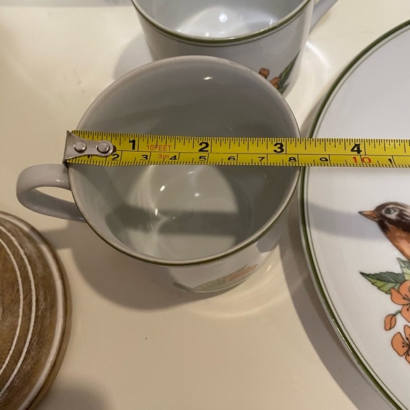 Fitz & Floyd Collector Bird Snack Set 1975- Set of 2 - Picture 11 of 12